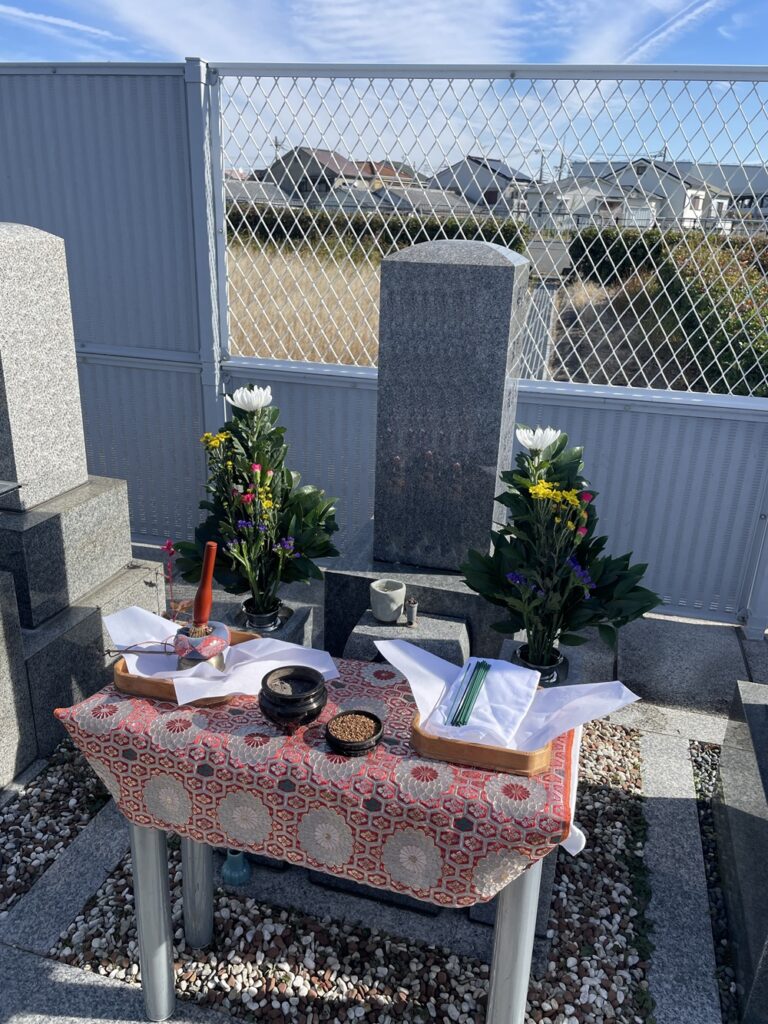 津之江墓地納骨